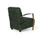 GINER Y COLOMER Sillón en peau naturelle vert et doré